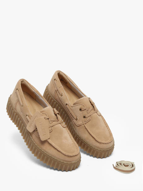 Bootschoenen Met Platformzool Uit Leder Clarks Beige women 26186301 ander zicht 2